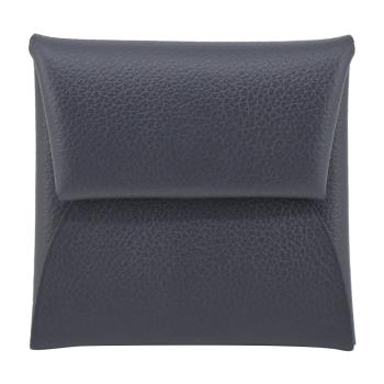 Hermes 愛馬仕 Bastia Evercolor 小牛皮零錢包(3Y深藍)
