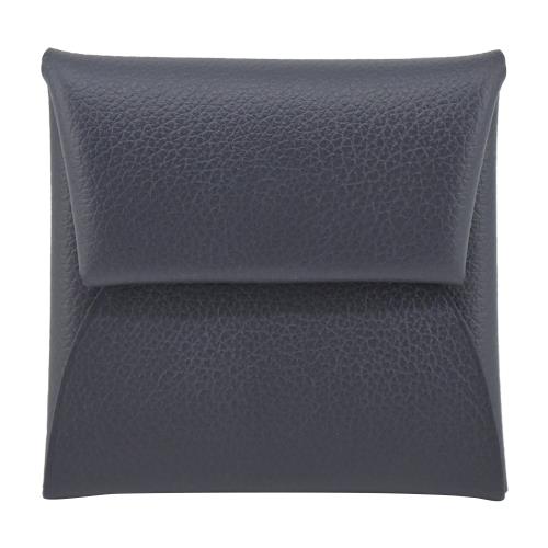 Hermes 愛馬仕 Bastia Evercolor 小牛皮零錢包(3Y深藍)