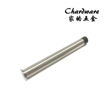 【家的五金】一字型橡膠門檔（單孔）304不鏽鋼 150mm(門止.白鐵.不銹鋼.消音門檔.靜音.門頂.門碰.橡膠門擋)