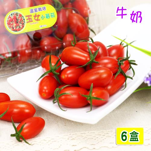 愛蜜果 溫室玉女牛奶小番茄6盒(約600克/每盒)