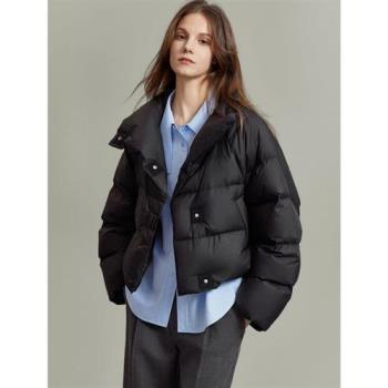 【巴黎精品】羽絨棉外套夾棉夾克-時尚簡約舒適百搭女外套3色w1ag21