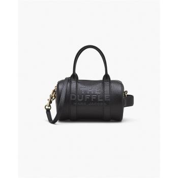【MARC JACOBS】DUFFLE MINI真皮圓筒包 黑