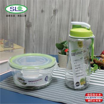 SL 玻璃禮盒組(碗700ml+杯500ml) R-100-1+R-300 臺灣製