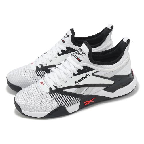 Reebok 訓練鞋 Nano Court 男鞋 白 黑 編織 支撐 襪套 多功能 運動鞋 100212265