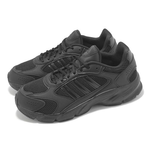 adidas 慢跑鞋 Crazychaos 2000 男鞋 黑 拼接 緩衝 休閒 復古跑鞋 全黑 愛迪達 IH0304