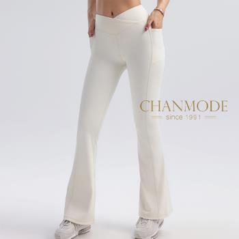 CHANMODE 香茉 提臀修身春秋喇叭褲瑜珈褲