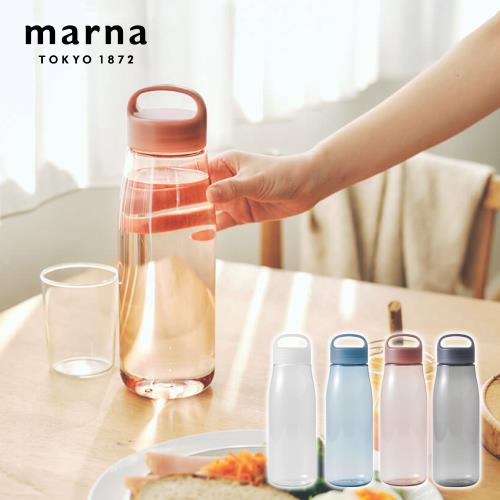 【日本 MARNA】買1送1 Cocuri系列 日本製Tritan材質大容量環保粉彩冷水瓶-1L(原廠總代理) 贈品隨貨出