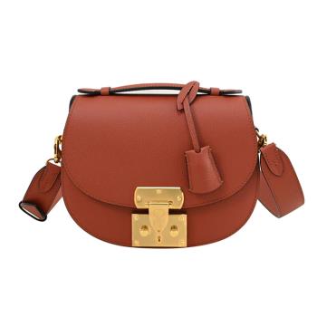 MOYNAT C20169 Flori PM 質感小牛皮翻蓋兩用馬鞍包.紅棕