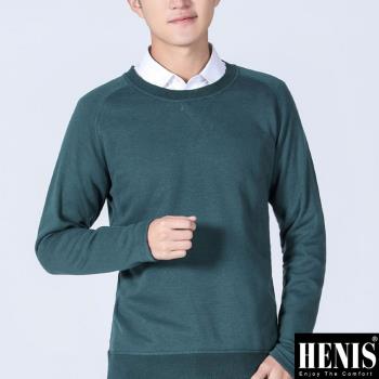 HENIS 時尚速暖絨彈性圓領保暖衫2件組(隨機取色)218