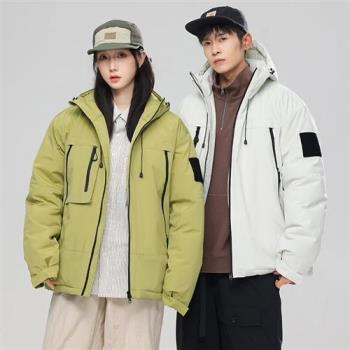 【米蘭精品】衝鋒衣防風夾克-寬鬆保暖防水石墨烯男女外套5色74jd87