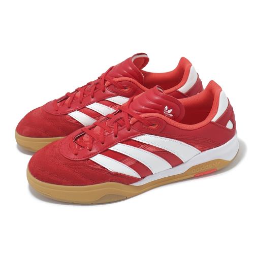 adidas 休閒鞋 Predator Mundial 男鞋 紅 白 麂皮 復古 膠底 愛迪達 IG3990