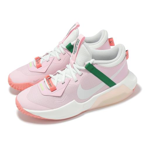 Nike 籃球鞋 Air Zoom Crossover GS 大童 女鞋 粉 綠 緩衝 小朋友 運動鞋 DC5216-602