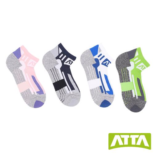 【ATTA】厚緩彈支撐襪-粉/藏青/白藍/淺綠