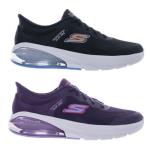 Skechers 健走鞋 女鞋 瞬穿 WALK AIR 3.0 黑/紫【運動世界】124372BKLB/124372PLUM