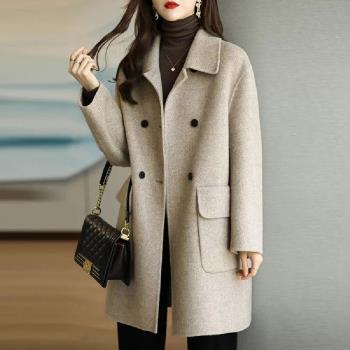 【LANNI 藍尼】★毛呢氣質修身大衣外套(秋冬/女外套/風衣外套/毛呢大衣)