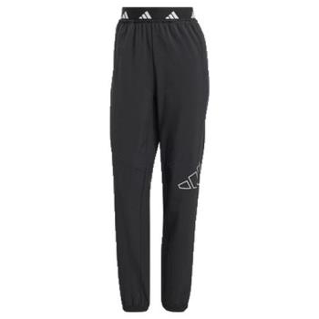 Adidas 長褲 女裝 拉鍊口袋 縮口 黑【運動世界】IW6396