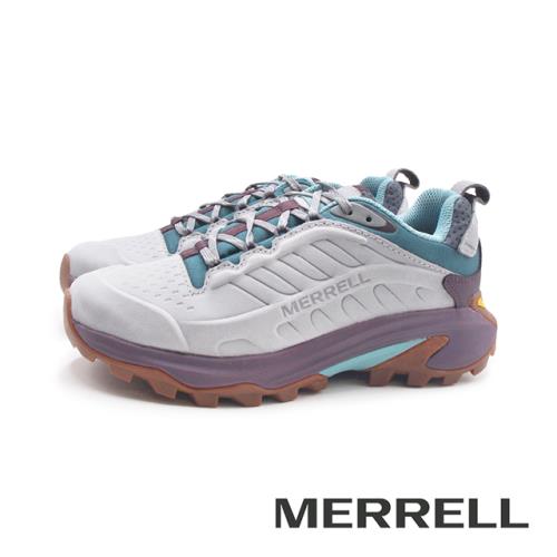 MERRELL(女)MOAB SPEED 2 LTR WATERPROOF防潑水戶外登山鞋 女鞋-灰藍紫