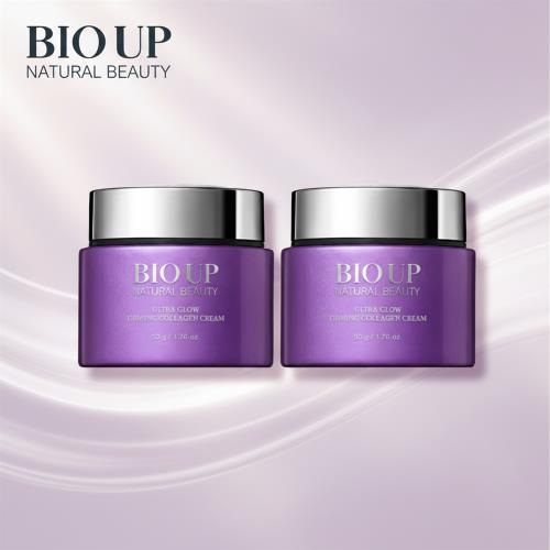 BIO UP 自然美 爆水膠原皺效全能霜50g *2入