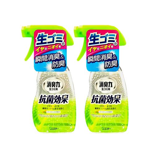 (2瓶超值組)日本ST雞仔牌-消臭力廚房瞬效芳香除臭噴霧200ml/綠瓶-柑橘薄荷(垃圾廚餘桶淨味噴瓶,流理臺瀝水架水槽排水口防臭劑,除食物殘渣餿味)