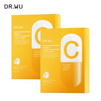 DR.WU 維他命C瞬效亮白膠囊面膜4入(2入組)-共2入