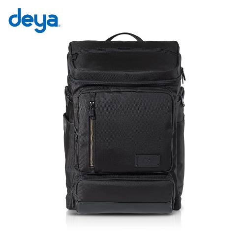 deya cross機能雙肩後背包-黑色