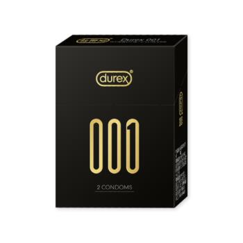 Durex杜蕾斯 001水性聚胺脂保險套 2入/盒