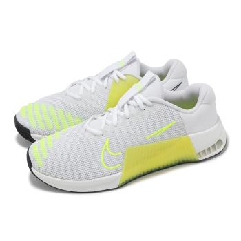 Nike 訓練鞋 Wmns Metcon 9 女鞋 白 黃 緩衝 穩定 多功能 運動鞋 DZ2537-105