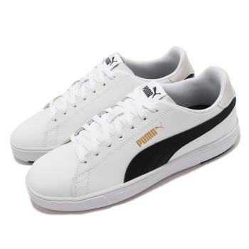 Puma 休閒鞋 Serve Pro Lite 板鞋 男女鞋 緩震 皮革 經典 支撐 情侶鞋 白 黑 37490208