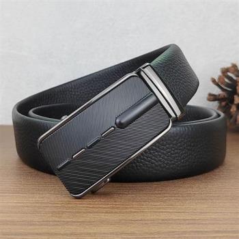 【米蘭精品】皮帶真皮腰帶-牛皮商務中年簡約男配件18色74jq6