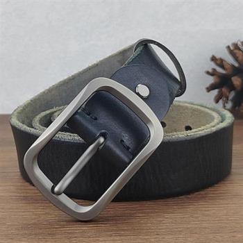 【米蘭精品】皮帶真皮腰帶-牛皮加厚植鞣水洗男配件4色74jq28