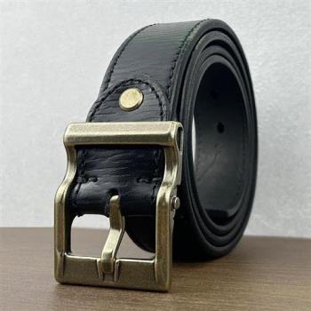 【米蘭精品】皮帶真皮腰帶-牛皮加厚復古手工男配件4色74jq39