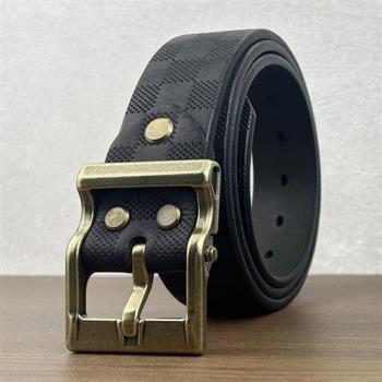 【米蘭精品】皮帶真皮腰帶-牛皮高階品牌花紋男配件4色74jq43