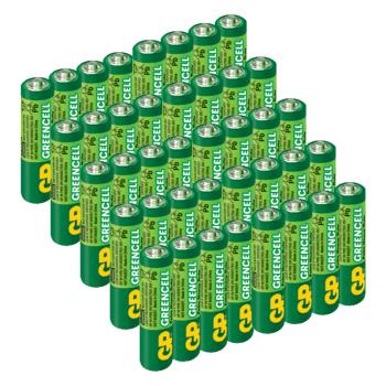 【超霸GP】綠能 超級環保3號(AA)碳鋅電池40粒裝(1.5V不加水銀)