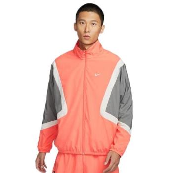 Nike 立領外套 男裝 口袋 透氣 粉橘【運動世界】FZ0249-643