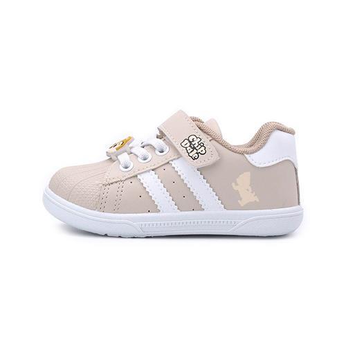 DISNEY 奇奇蒂蒂 貝殼頭魔鬼氈運動鞋 卡其 中童鞋 鞋全家福