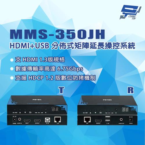 昌運監視器 MMS-350JH HDMI+USB 分佈式矩陣延長操控系統T+R