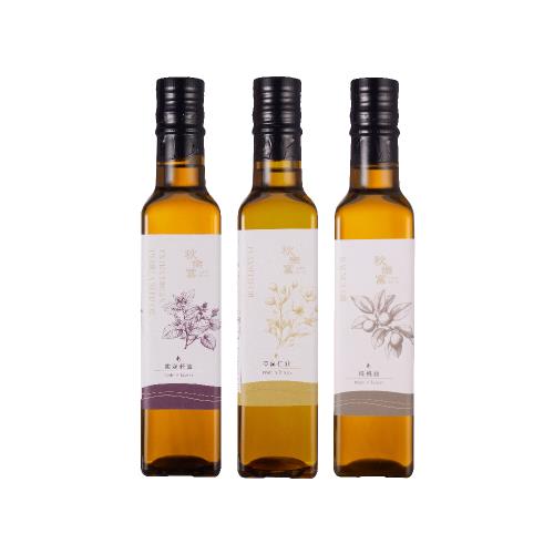 【秋樂富油品】Omega-3保養三件組 250ml(紫蘇籽油*1+核桃油*1+亞麻仁油*1)