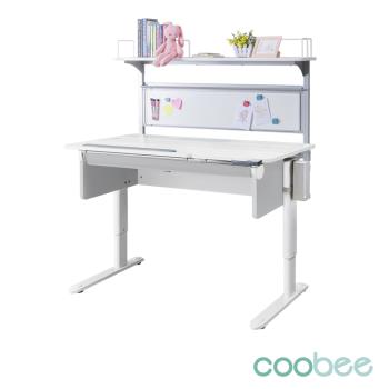 【SingBee 欣美】 寬120cm CB-502 手搖 / 電動L板桌+CB-613高層架組(書桌 兒童書桌 升降桌)