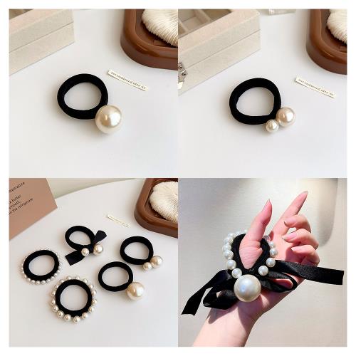 梨花HaNA 會是使用率很高的．大小珍珠髮圈三件套