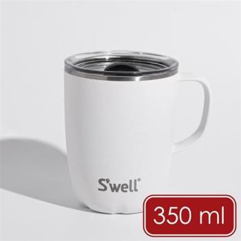 《Swell》Mug不鏽鋼滑蓋保溫馬克杯(雲朵白350ml) | 保溫杯 保冷保冰杯 推蓋直飲杯 環保杯 便攜杯 咖啡杯 隨行杯