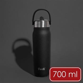 《Swell》Explorer不鏽鋼吸管保溫瓶(曜石黑700ml) | 保溫杯 保冷保冰杯 運動水壺 手搖飲 環保杯 便攜杯 咖啡杯 隨行杯