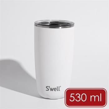 《Swell》Tumbler不鏽鋼滑蓋保溫杯(雲朵白530ml) | 保溫杯 保冷保冰杯 推蓋直飲杯 環保杯 便攜杯 咖啡杯 隨行杯