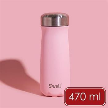 《Swell》Traveler不鏽鋼保溫瓶(櫻花粉470ml) | 保溫杯 保冷保冰杯 水壺 環保杯 便攜杯 咖啡杯 隨行杯