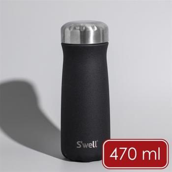 《Swell》Traveler不鏽鋼保溫瓶(曜石黑470ml) | 保溫杯 保冷保冰杯 水壺 環保杯 便攜杯 咖啡杯 隨行杯
