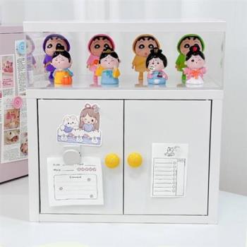 C&B鋼鐵斯特桌上盲盒公仔模型展示架雙門收納櫃