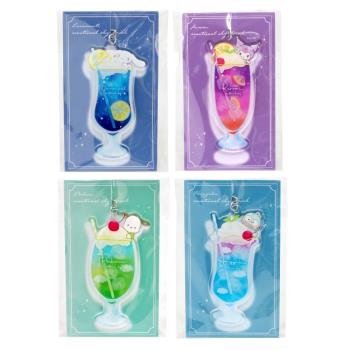 日本TS FACTORY三麗鷗Sanrio星空漸層調飲壓克力吊飾鑰匙圈SR-5546