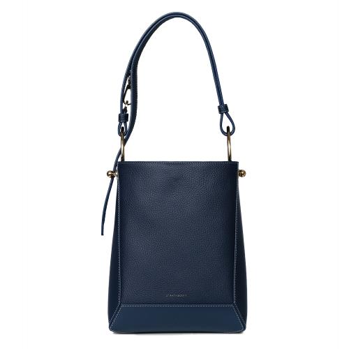 Strathberry Lana Midi 中型水桶包-深藍