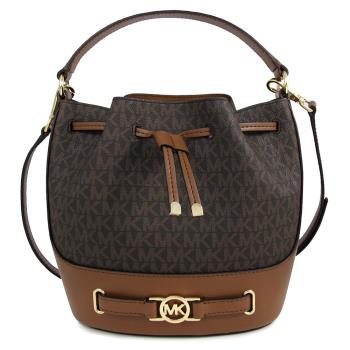 MICHAEL KORS REED 咖啡色防刮LOGO水桶兩用包