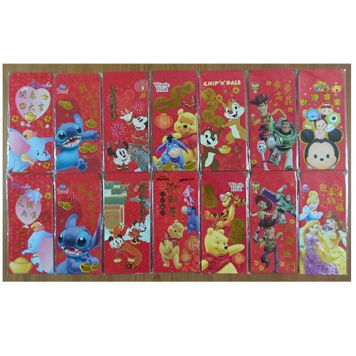 金鷹 迪士尼彩色紅禮袋/紅包袋-100入