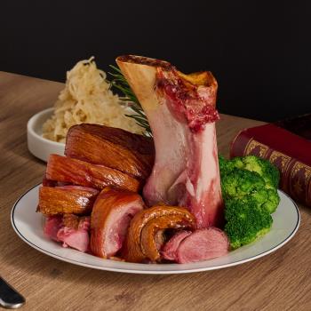 秘傳美食料理酥烤脆皮德國豬腳含配料組(*6組)